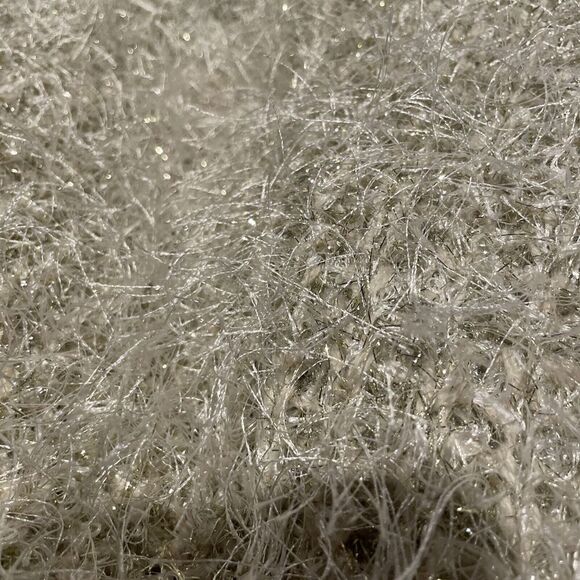 Raga Shimmer Fuzzy Holiday‎ Sweater Women’s Small Tinsel V-Neck - Picture 6 of 6